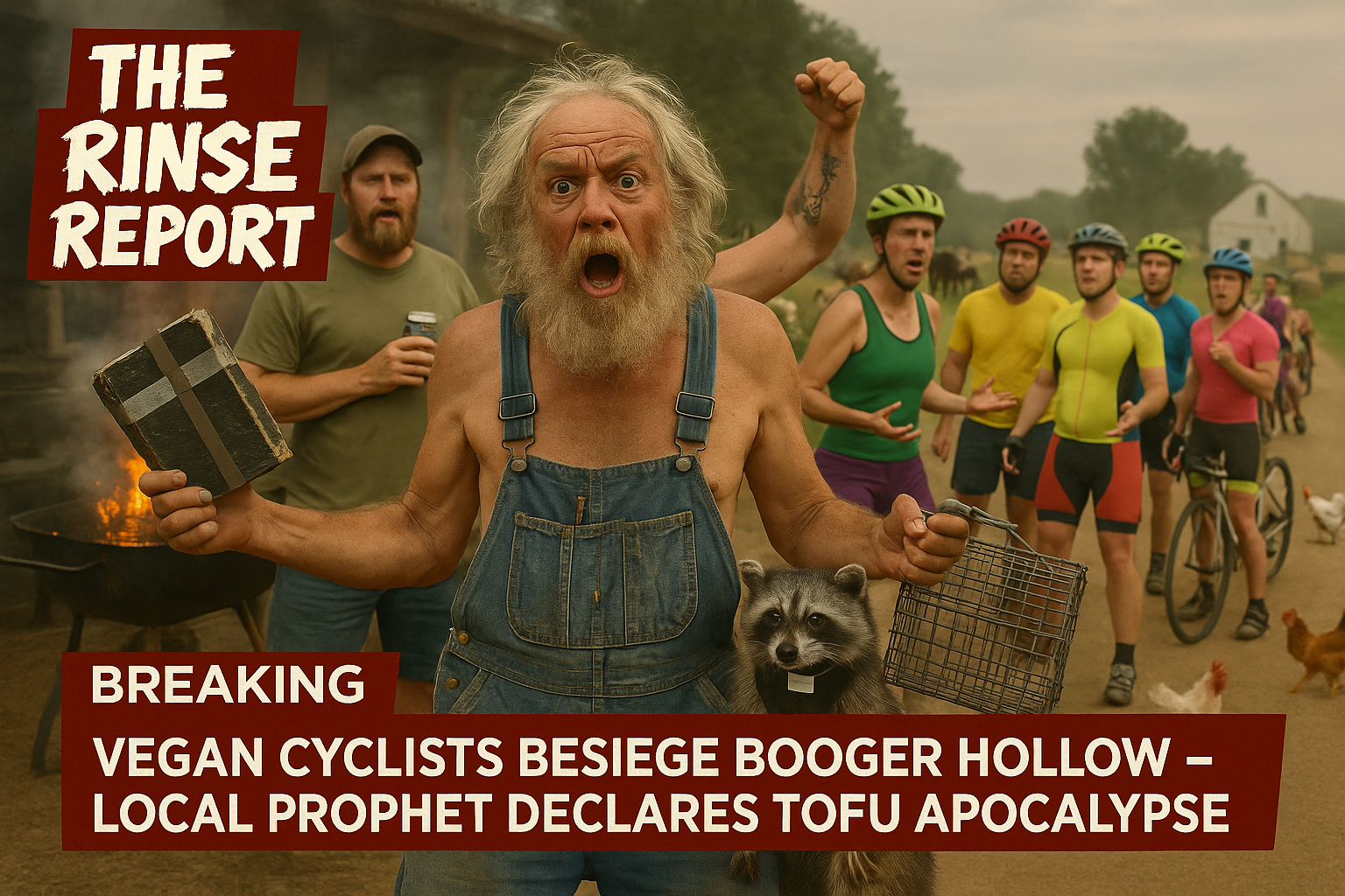 Vegan Cyclists go Wild in Booger Hollow Arkansas