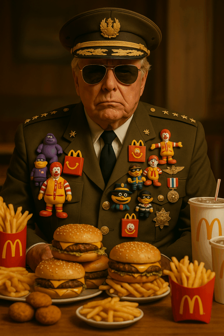 President Rumpled Crump eating healthy
