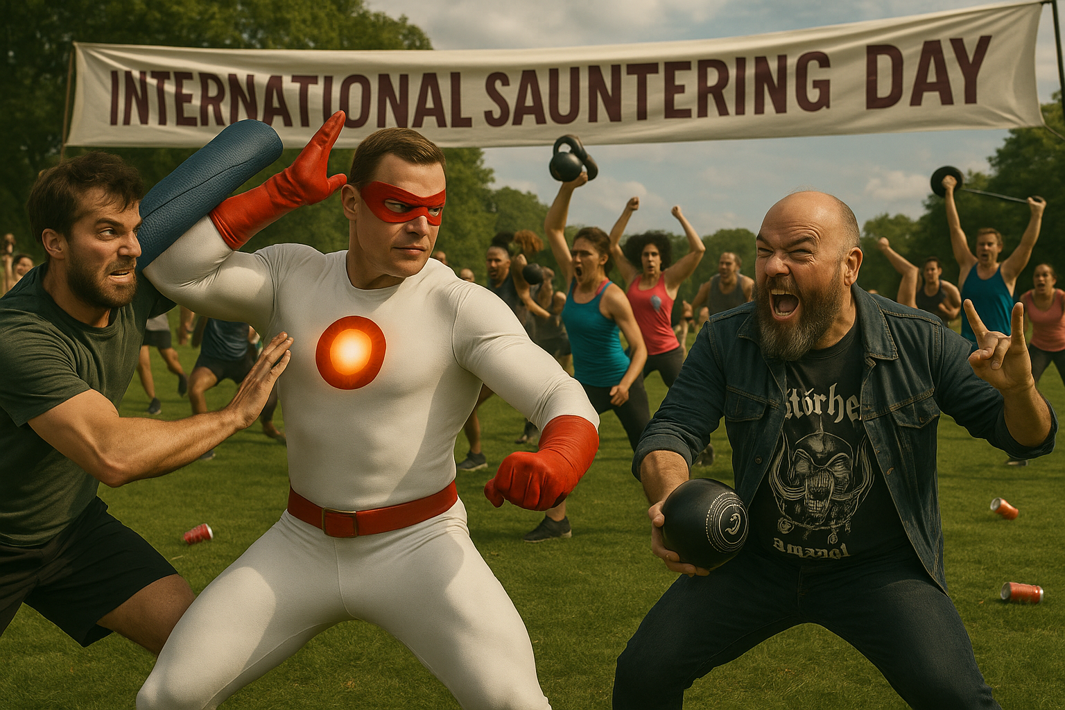 Sockman and Fish fight off the anti sauntering brigade