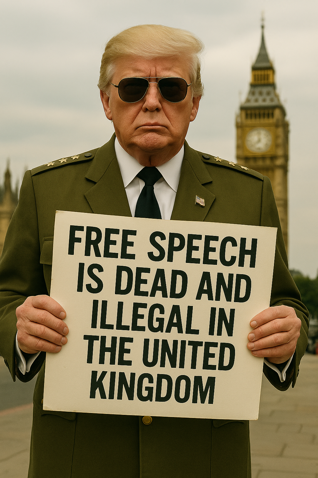 President Condemns the UK lack of Free Speech
