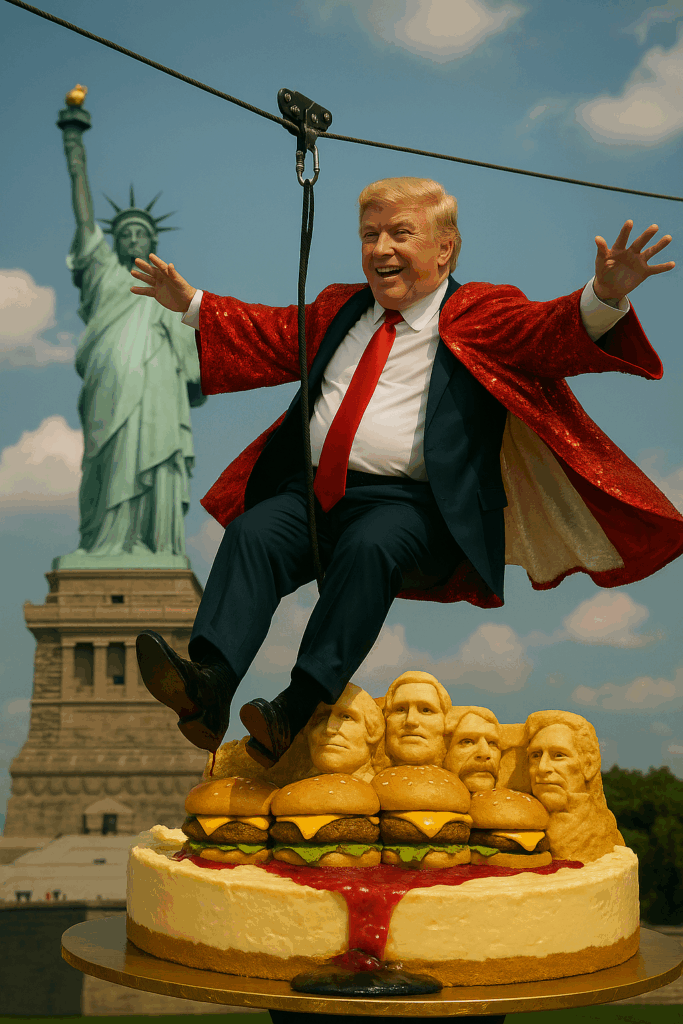 President Crump renames Mount Rushmore to Mount Crump