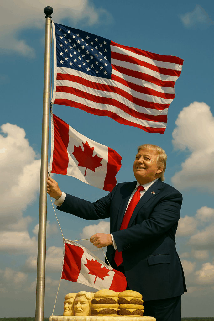 President Crump with Canada now the 51st State